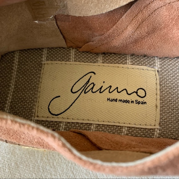 Gaimo Espadrilles Lace-up Pink Suede Sneakers - Picture 7 of 13